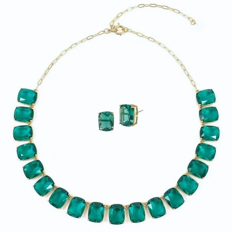 conjunto-cristal-ice-verde-ouro-18k-yuriko Tendências de Semijoias para 2026: O Que Vai Brilhar na Moda Feminina